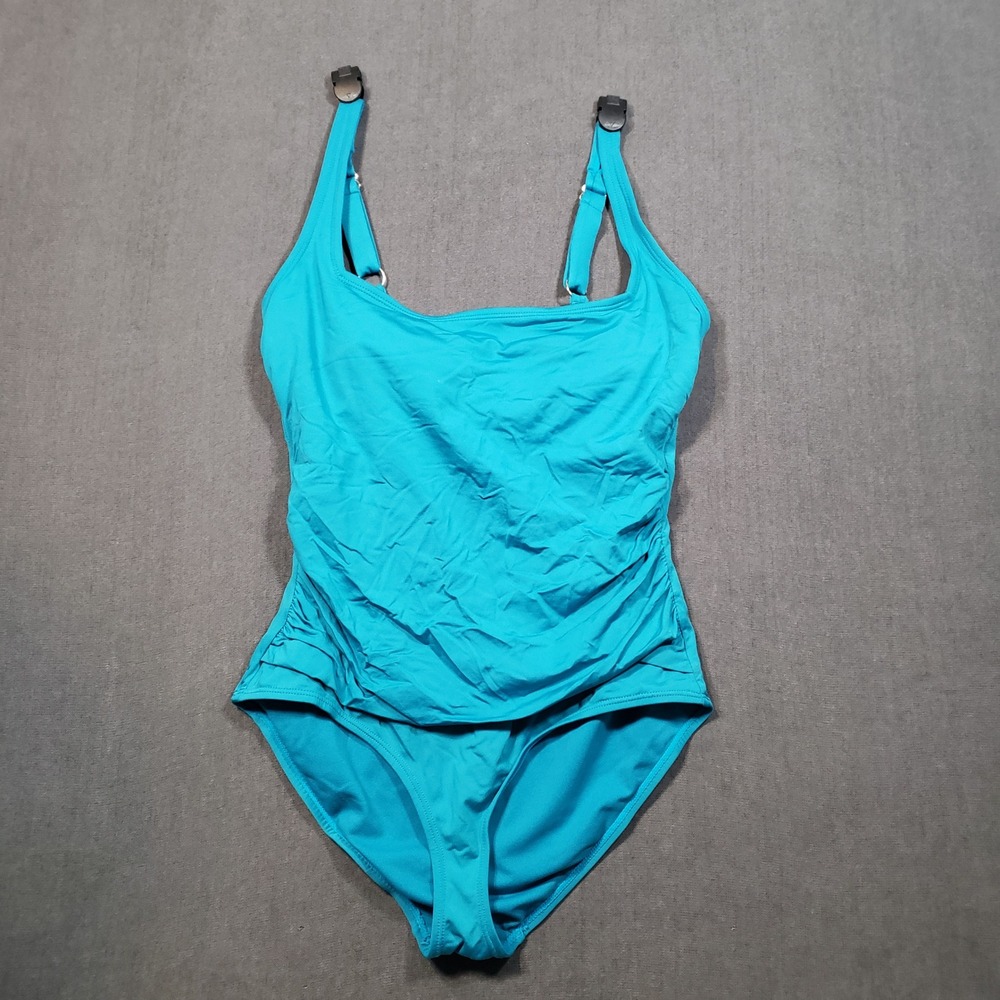 Anne Cole Turquoise One-Piece Swimsuit